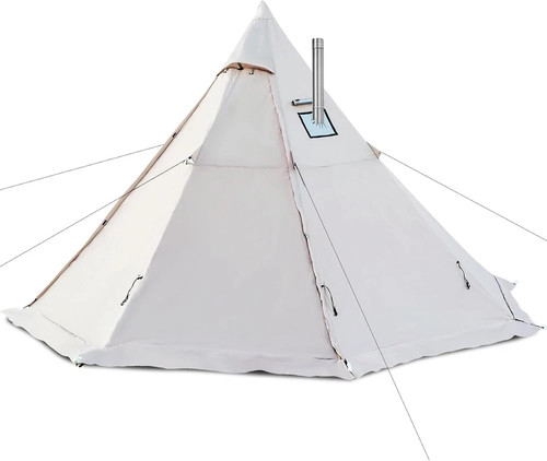 Hot tent with - with, jack,